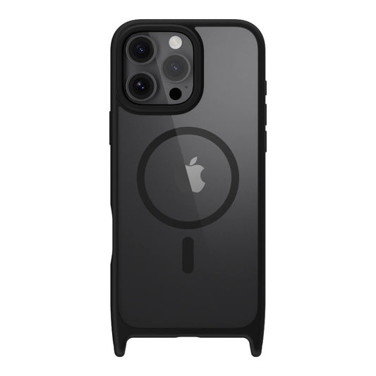 Case mageasy skin iphone 16 pro roam m shockproof protective case with lanyard for 2024 iphone 3 lenses color black