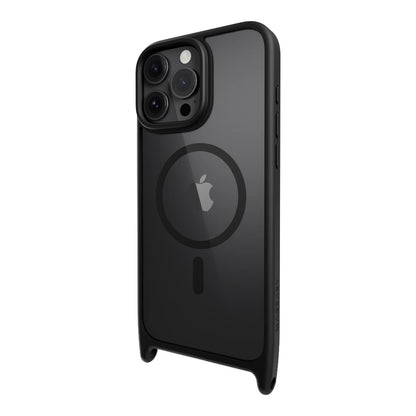 Case mageasy skin iphone 16 pro roam m shockproof protective case with lanyard for 2024 iphone 3 lenses color black