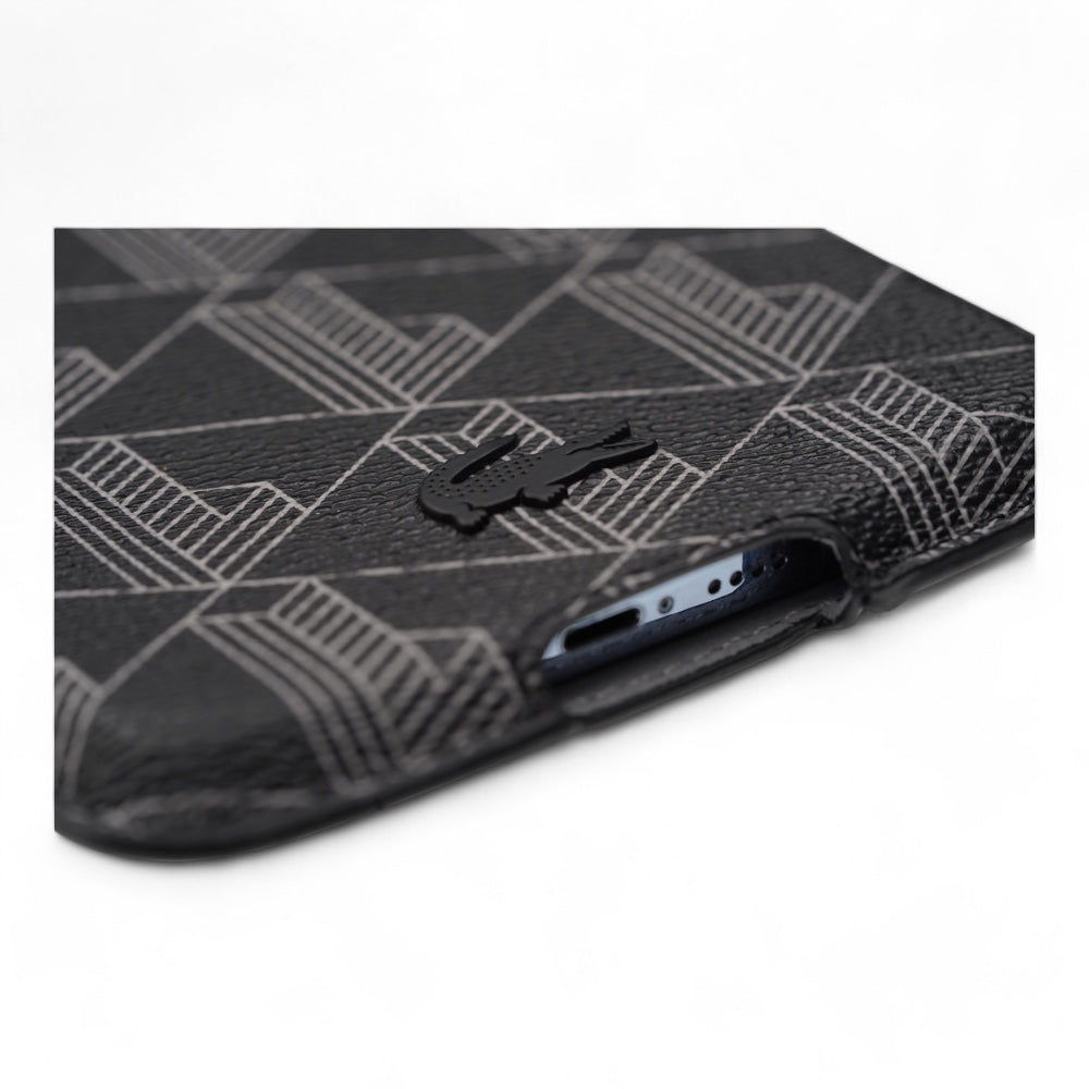 Estuche lacoste skin bolsa universal  color negro
