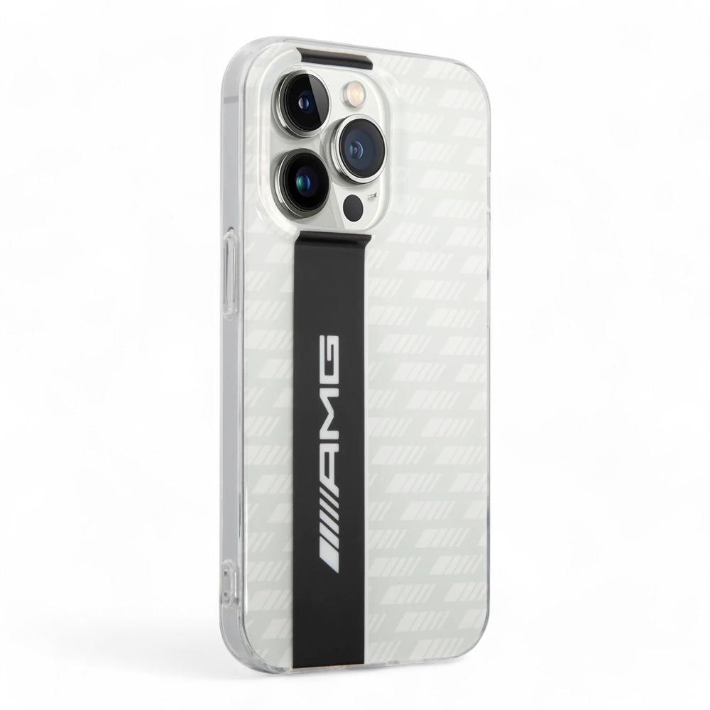 Amg Amg Hc Transp Double Layer Carbon Pattern Ii iPhone 14 Pro Max Case White
