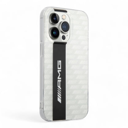 Amg Amg Hc Transp Double Layer Carbon Pattern Ii iPhone 14 Pro Max Case White