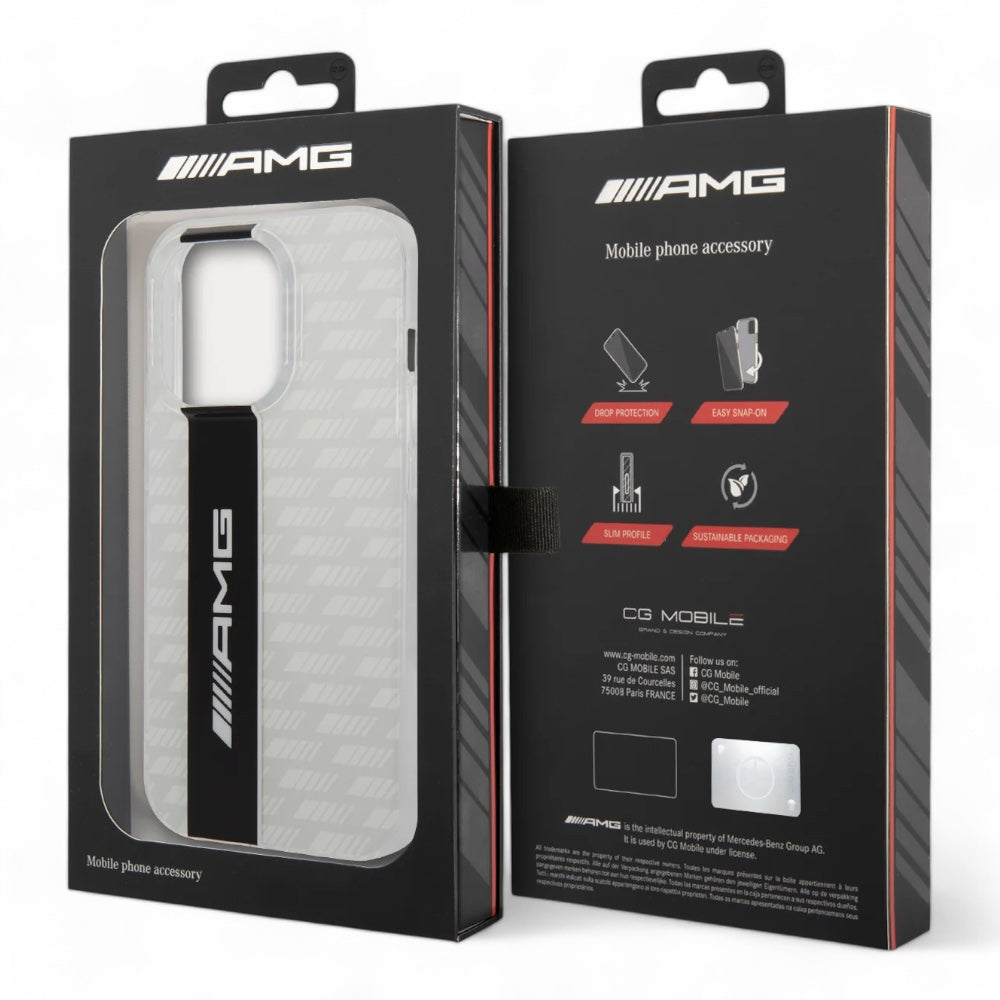 Amg Amg Hc Transp Double Layer Carbon Pattern Ii iPhone 14 Pro Max Case White
