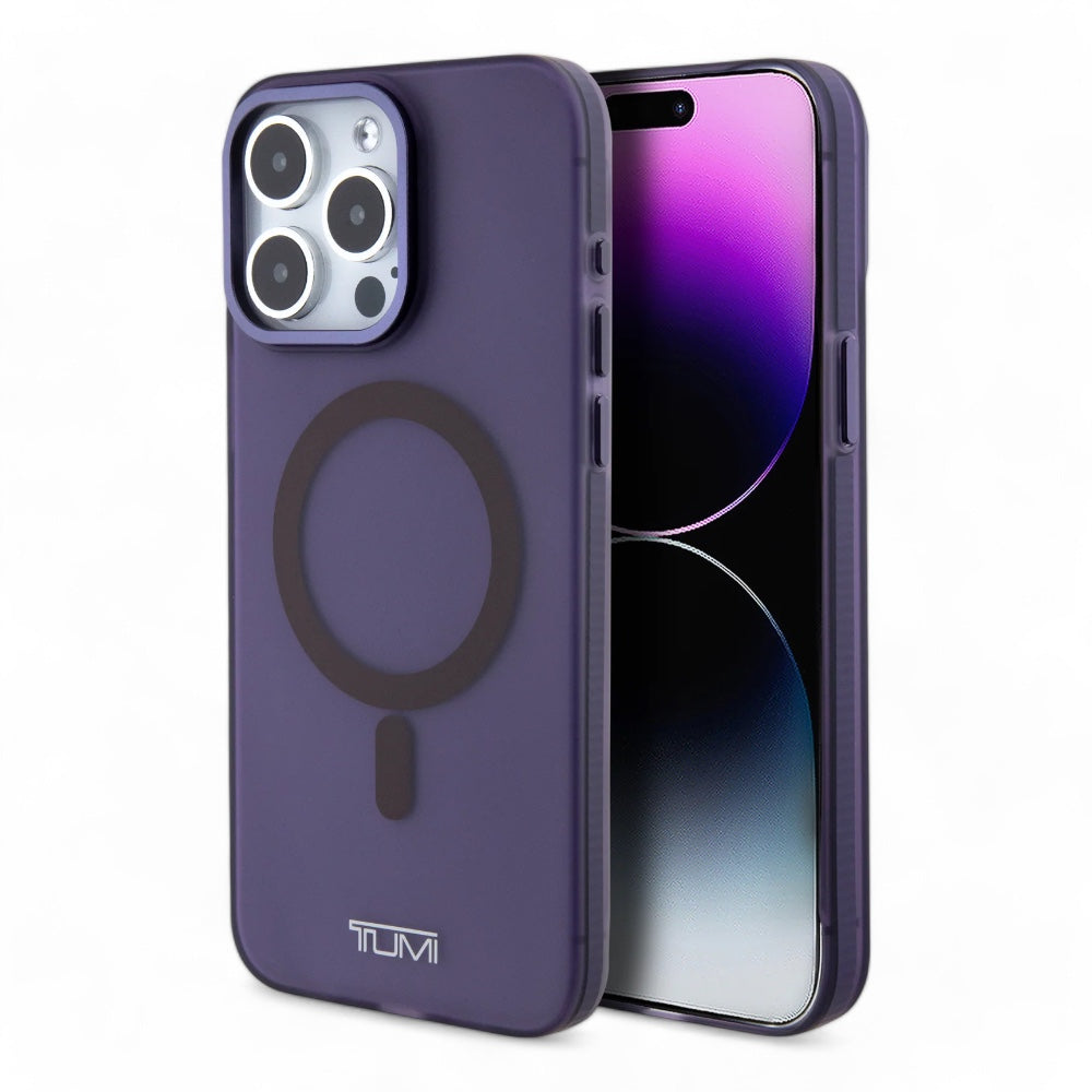 Estuche Tumi Hc Frosted Magsafe Transparent Iphone 15 Pro Max Color Morado DIGITALSHOP