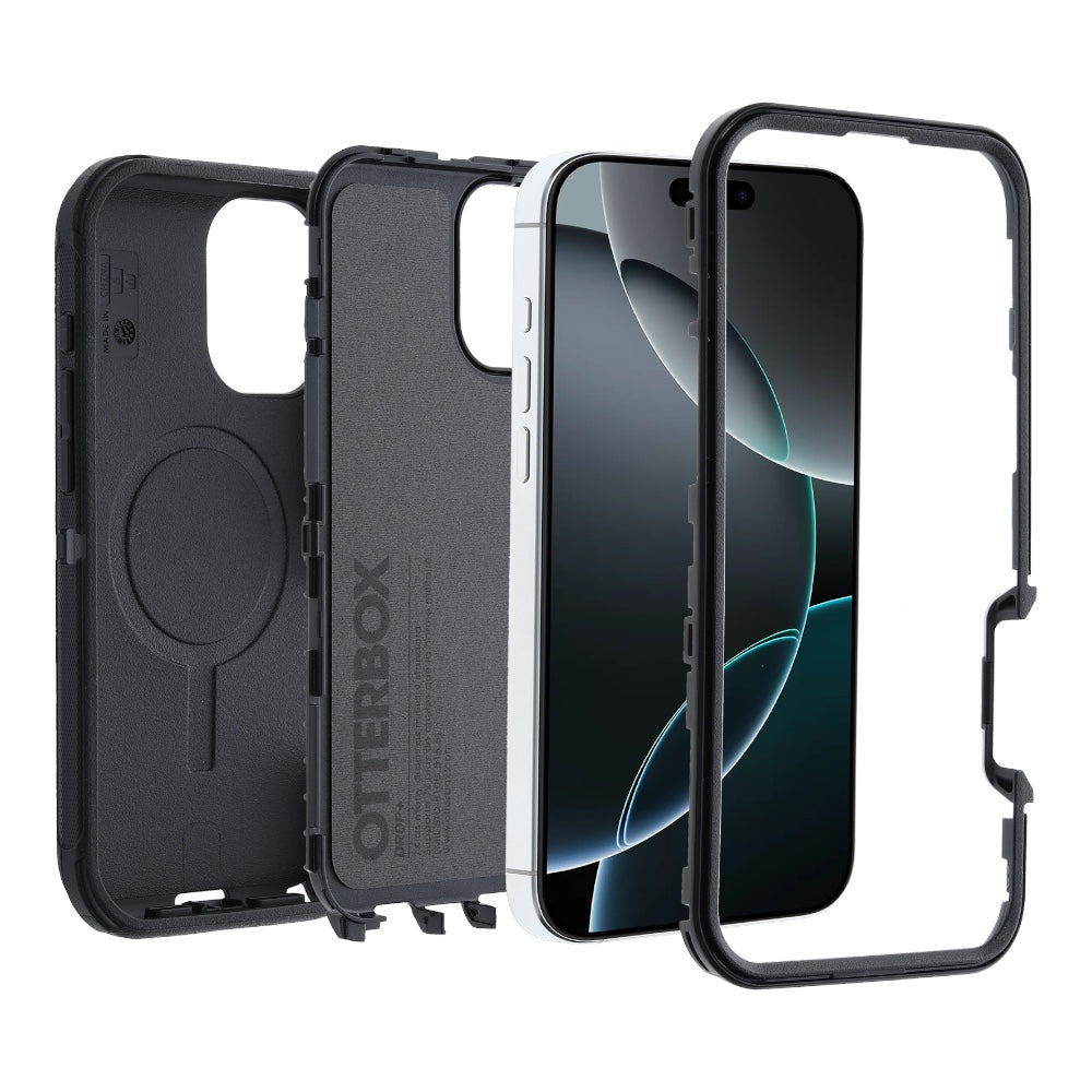 Estuche otterbox defender con magsafe y clip color corinto modelo iphone 16 pro max