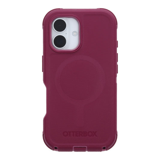 Case OtterBox defender con magsafe y clip color corinto modelo iphone 16