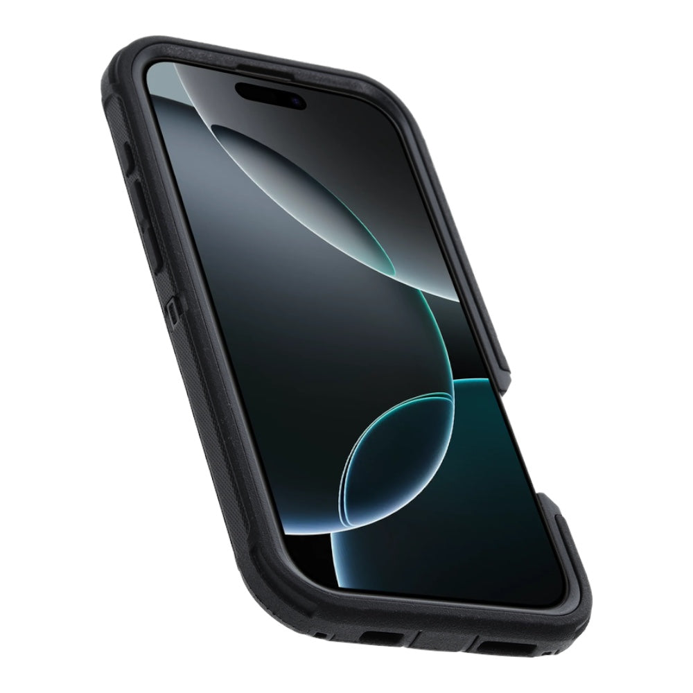 Estuche otterbox defender con magsafe y clip color negro modelo iphone 15 pro max