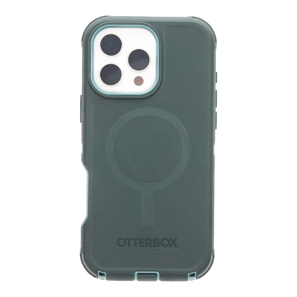 Estuche otterbox defender con magsafe y clip color menta modelo iphone 14 pro max