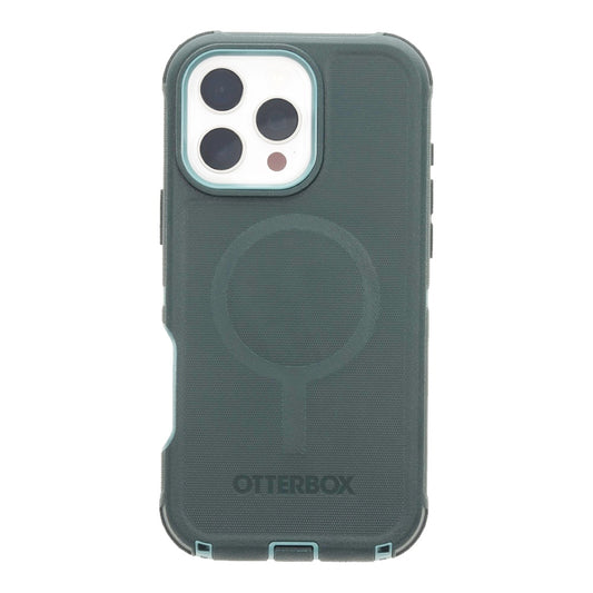 Estuche otterbox defender con magsafe y clip color menta modelo iphone 14 pro max