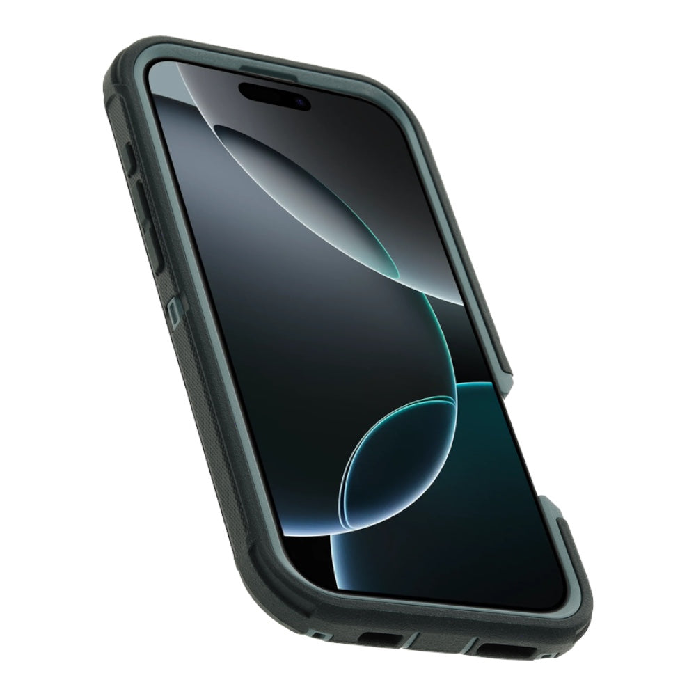 Estuche otterbox defender con magsafe y clip color menta modelo iphone 14 pro max