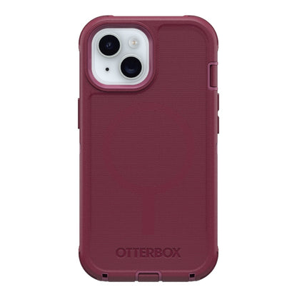 Estuche otterbox defender con magsafe y clip color corinto modelo iphone 14