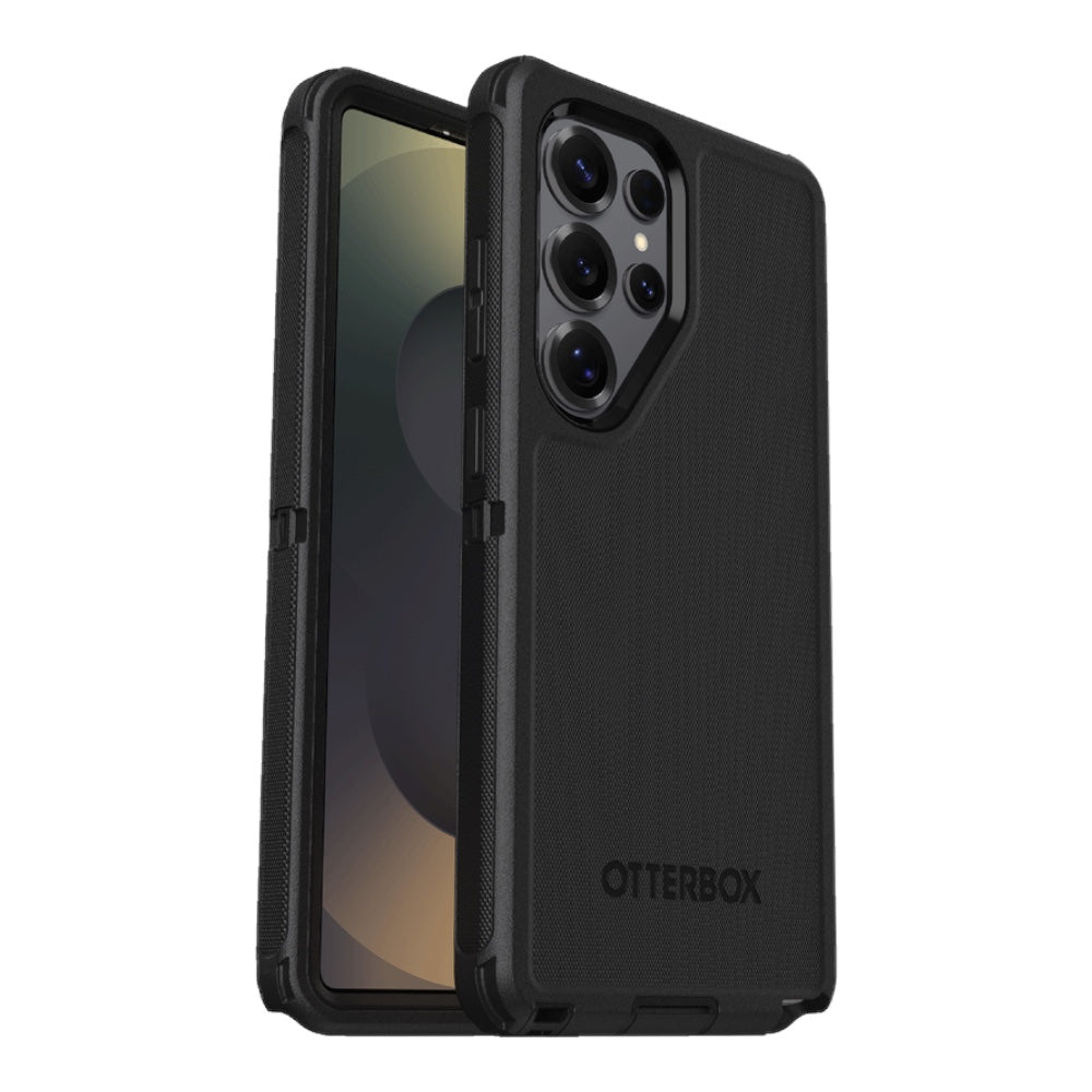 Estuche otterbox defender con magsafe y clip color negro modelo samsung 25 ultra