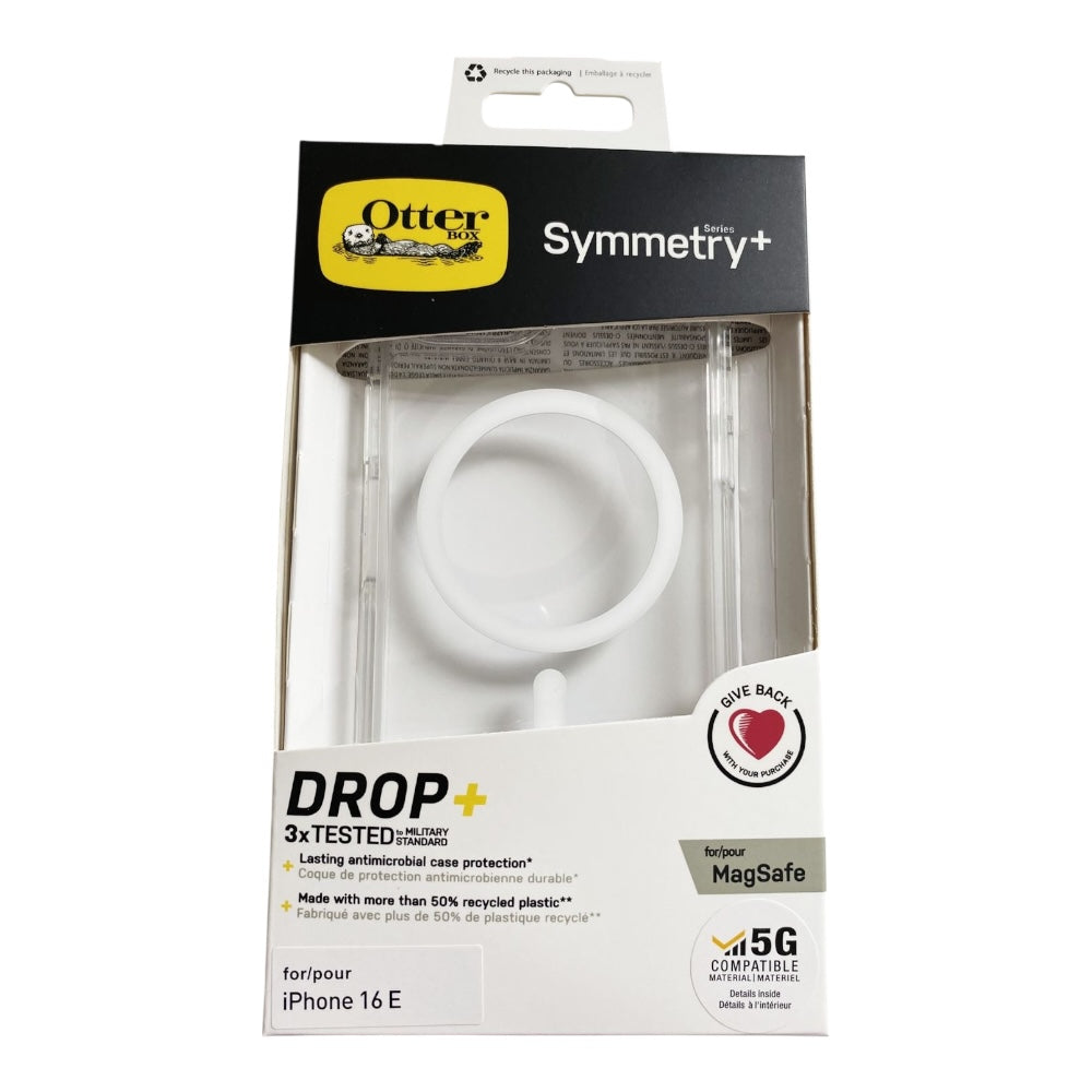Estuche Otterbox symmetry con magsafe iphone 16 E color transparente
