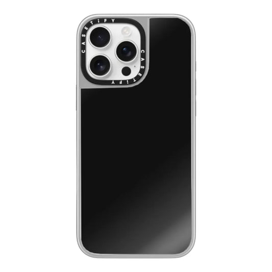 Case Casetify Mirror marco Blanco iPhone 15 Pro Max Negro