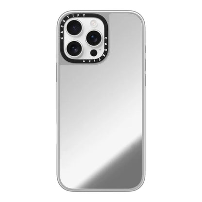 Case Casetify Mirror marco Blanco iPhone 16 Gris