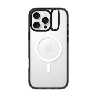 Casetify ring stand con magsafe marco negro iphone 15 pro max color transparente