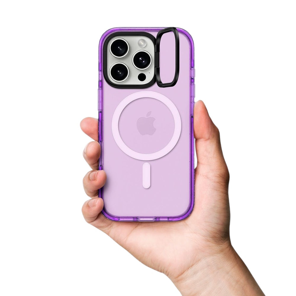 Casetify ring stand con magsafe iphone 15 pro max color morado