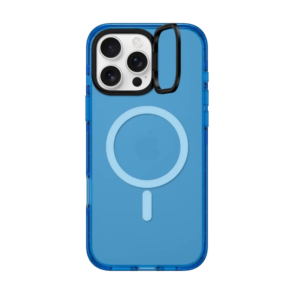 Casetify ring stand con magsafe iphone 15 pro max color azul