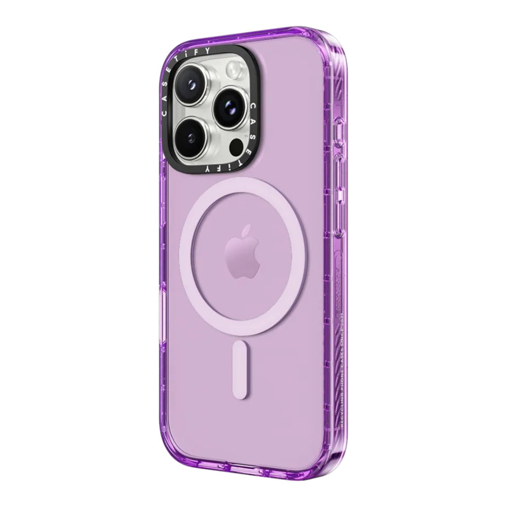 Casetify impact con magsafe iphone 16 pro max morado