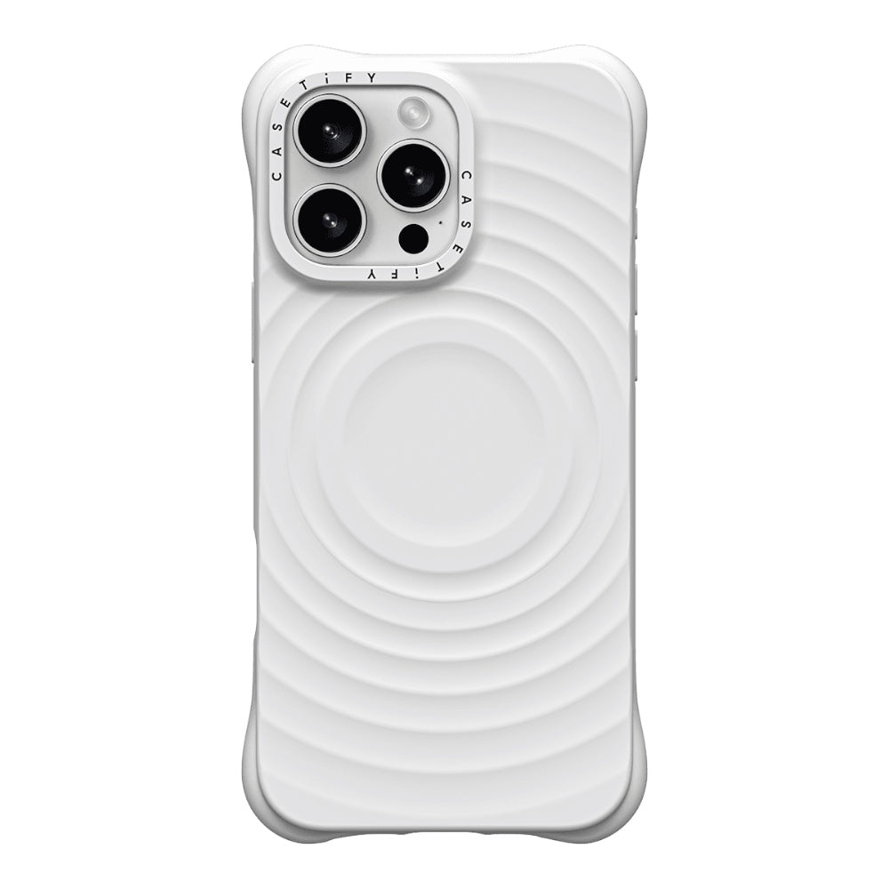 Estuche Casetify ripple iphone 15 pro max color blanco