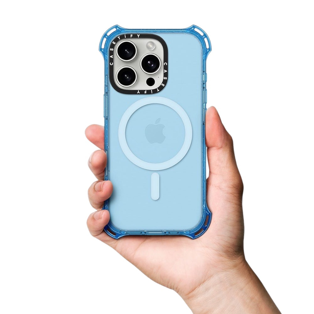 Casetify bouce iphone 15 plus color azul