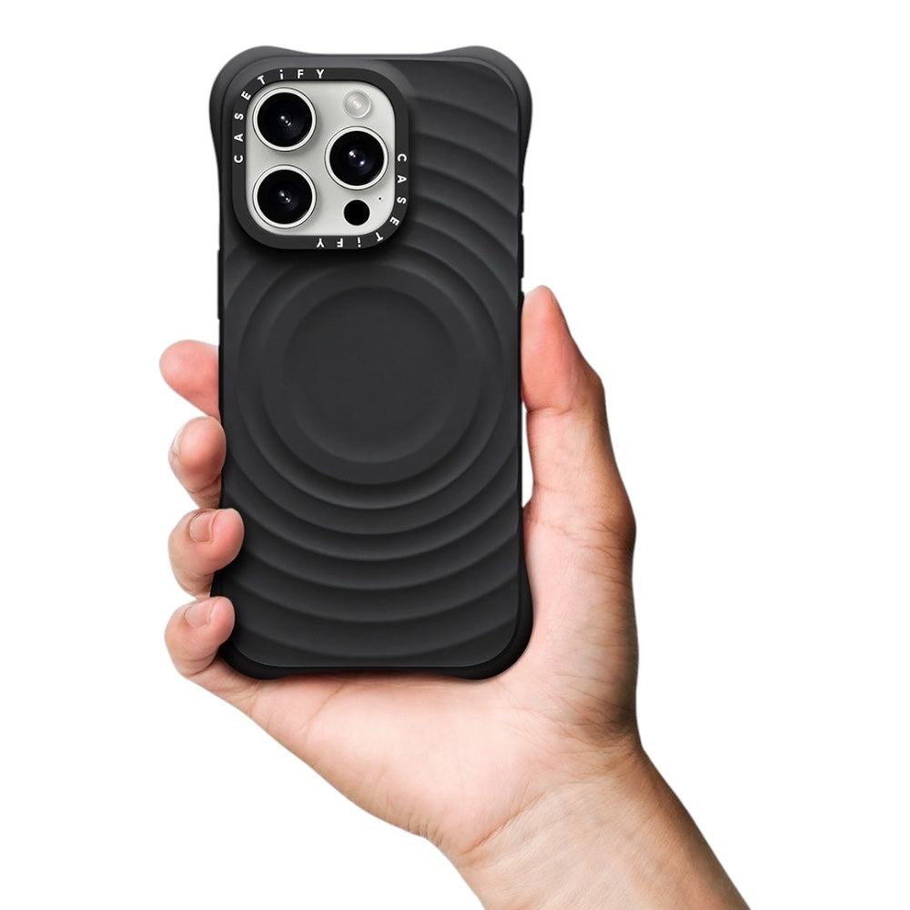 Casetify ripple iphone 16 color negro
