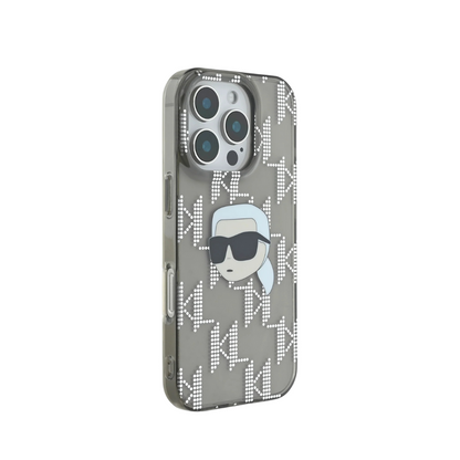 Karl Lagerfeld hc iml k. head monogram electroplated black  iphone 16 pro max