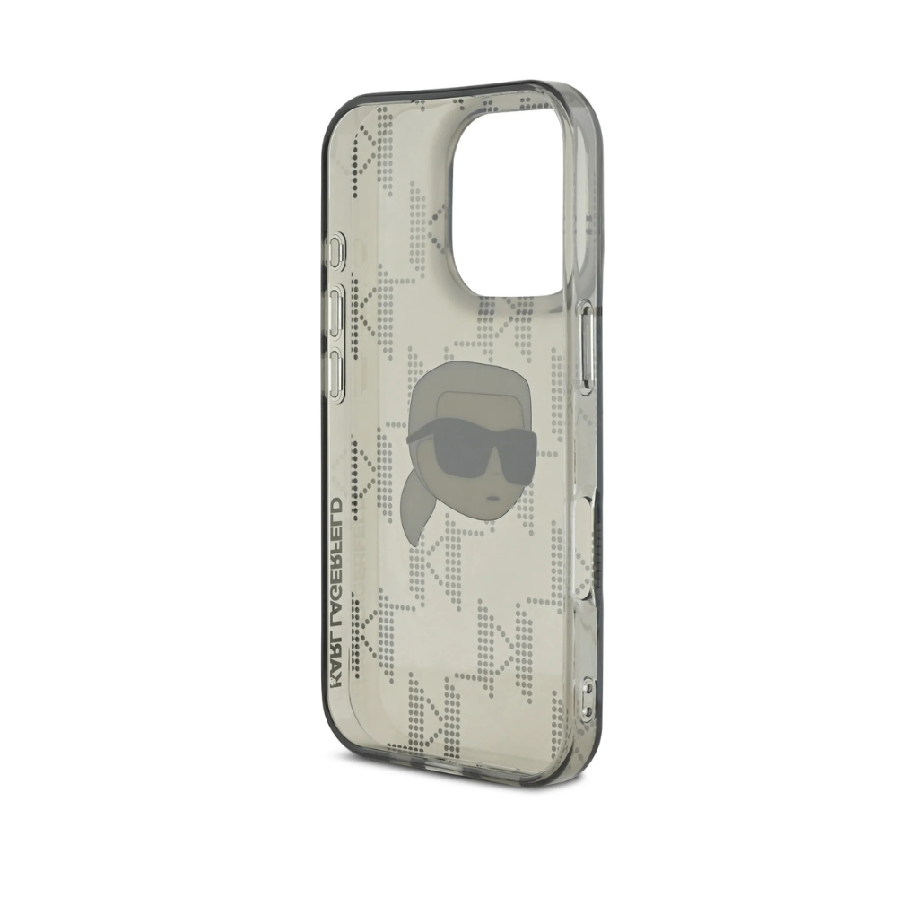 Karl Lagerfeld hc iml k. head monogram electroplated black  iphone 16 pro max