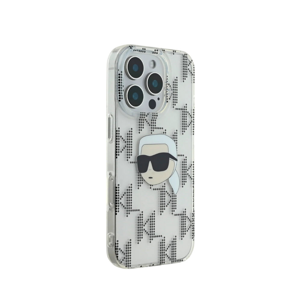 Karl Lagerfeld hc iml k. head monogram electroplated transparent iphone 16 pro max