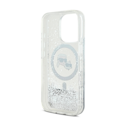Karl Lagerfeld hc magsafe liq. glitter kc heads transparent  iphone 16 pro