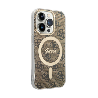 Guess hc magsafe iml 4g brown  iphone 16 pro