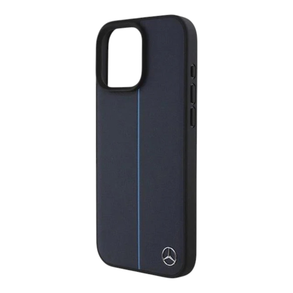 Mercedes-Benz mb hc magsafe blue line leather black iphone 16