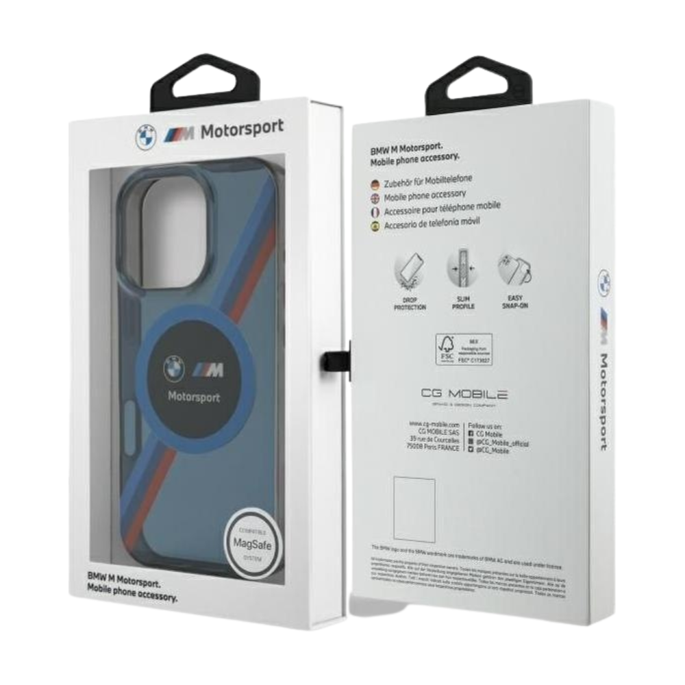 BMW hc motorsport magsafe iml circle navy iphone 16 pro max
