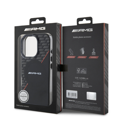 Amg magsafe case double layer black&red iphone 16 pro max