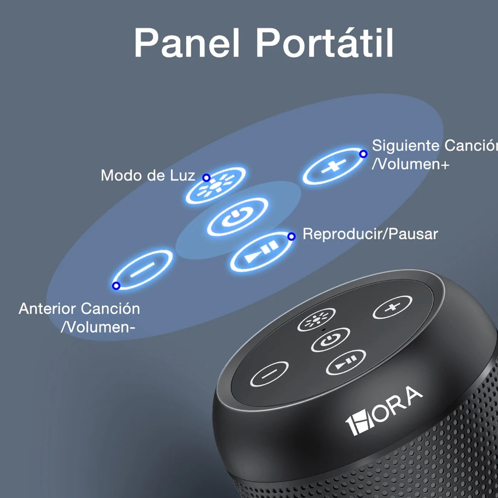 Gadget 1hora bocina bluetooth portatil 5.1 led 5w*2  boc242  color multicolor