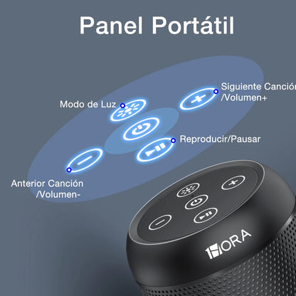 Gadget 1hora bocina bluetooth portatil 5.1 led 5w*2  boc242  color multicolor
