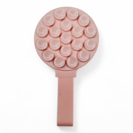 Gadget el rey magsafe ventosa circular con agarrador color rosado