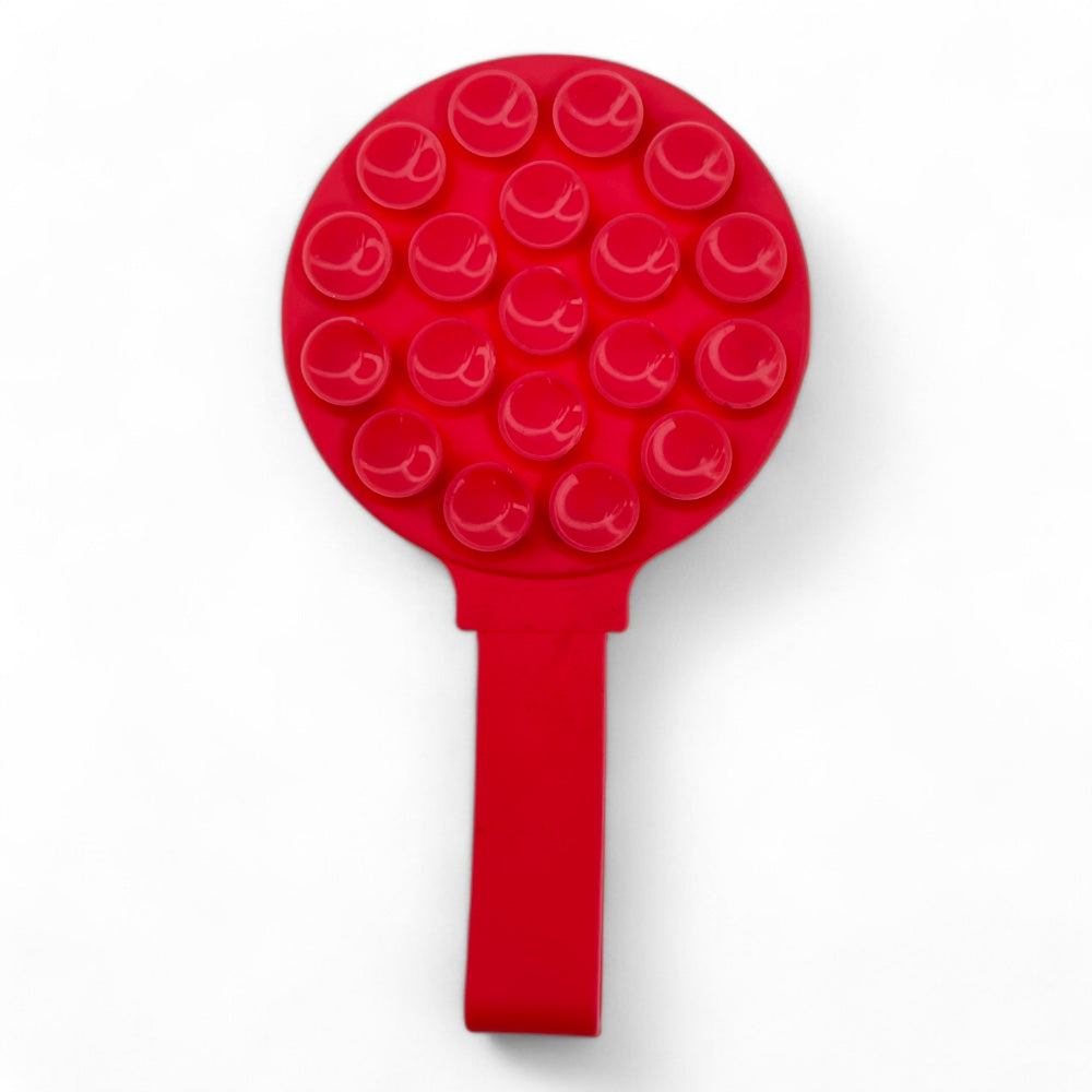 Gadget the king magsafe circular suction cup with fuchsia-colored grip