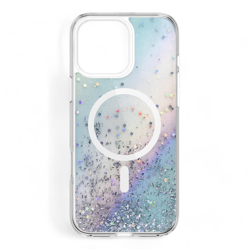 Estuche switcheasy starfield iphone 16 pro starfield m 3d glitter shockproof case galaxy color multicolor