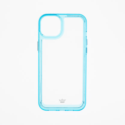 Apple iPhone 14 Plus Transparent Case King Frame Turquoise/Clear