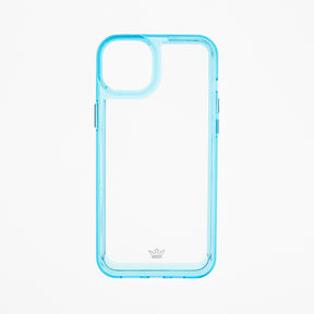 estuches transparente el rey marco de apple iphone 14 plus color turquesa / transparente