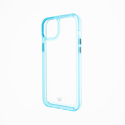 Apple iPhone 14 Plus Transparent Case King Frame Turquoise/Clear