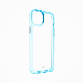 estuches transparente el rey marco de apple iphone 14 plus color turquesa / transparente