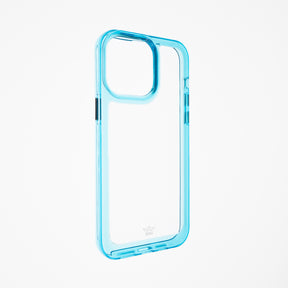 Estuches Transparente El Rey Marco De Apple Iphone 14 Pro Color Turquesa / Transparente