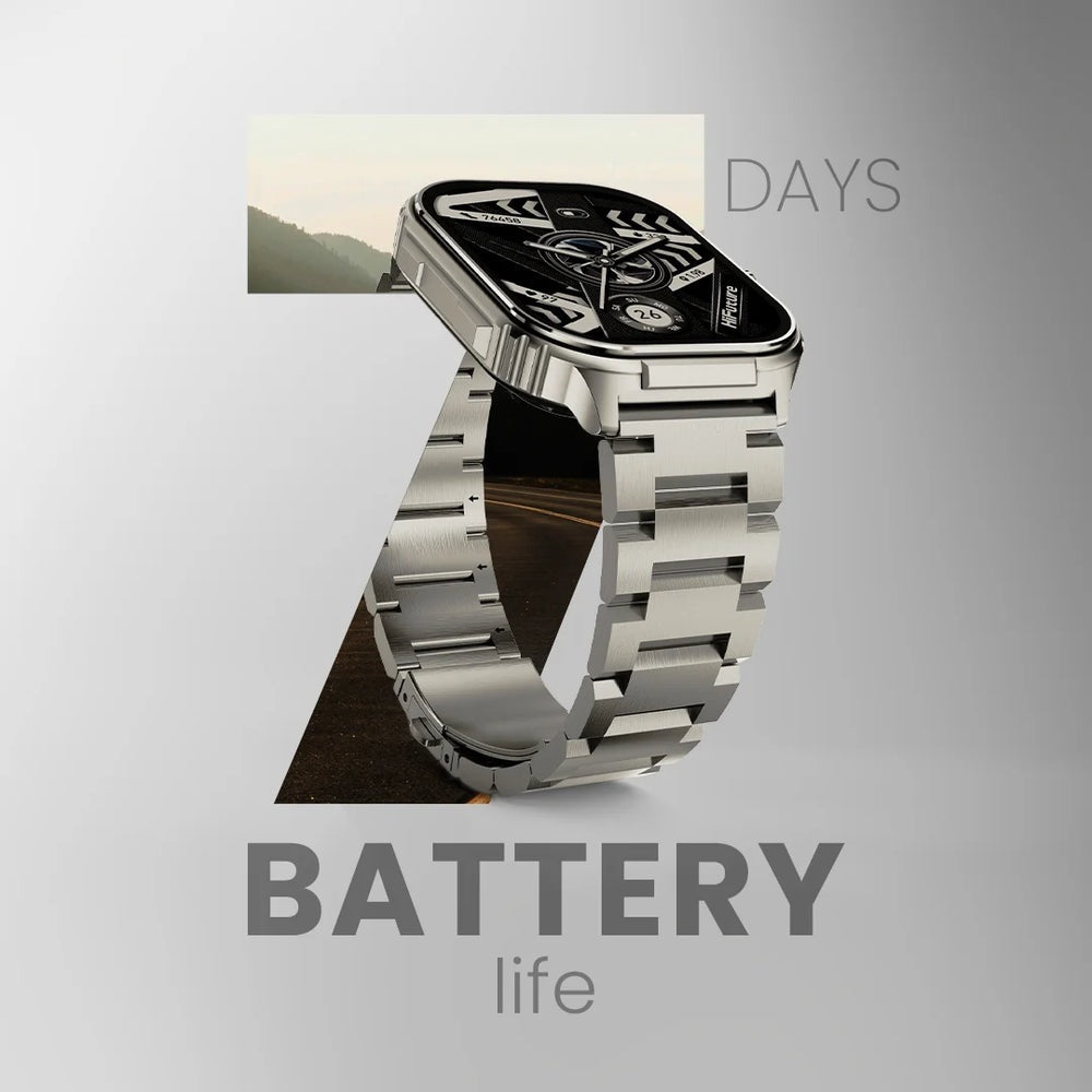 Smartwatch hifuture ultra 3 pro 2.04 inch de pantalla Amoled con más de 100 modos de deportes banda de metal