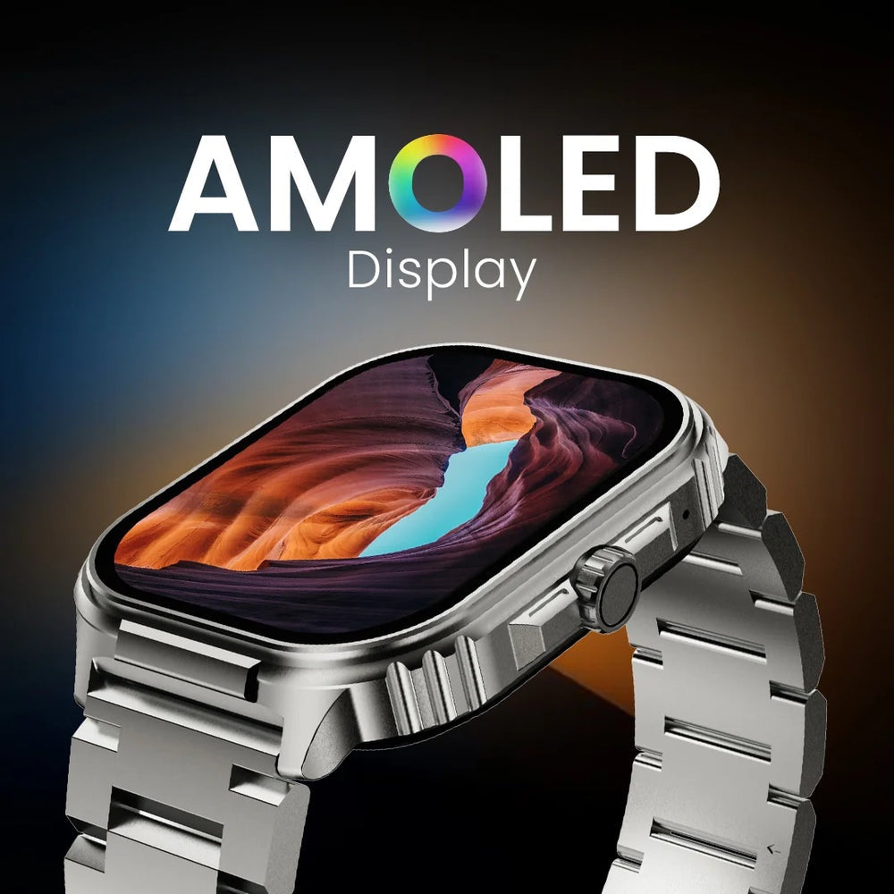Smartwatch hifuture ultra 3 pro 2.04 inch de pantalla Amoled con más de 100 modos de deportes banda de metal