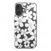 Estuche switcheasy skin iphone 16 plus fleur m 3d patterned shockproof case color blanco