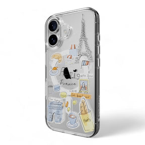 Estuche switcheasy skin iphone 16 plus style m pattern shockproof case paris color multicolor