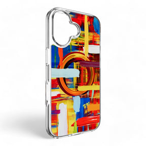 Estuche switcheasy skin iphone 16 style m pattern shockproof case painting color multicolor