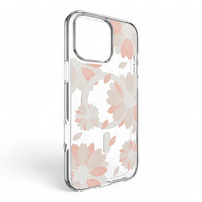 Estuche switcheasy skin iphone 16 pro style m pattern shockproof case pink flower color multicolor