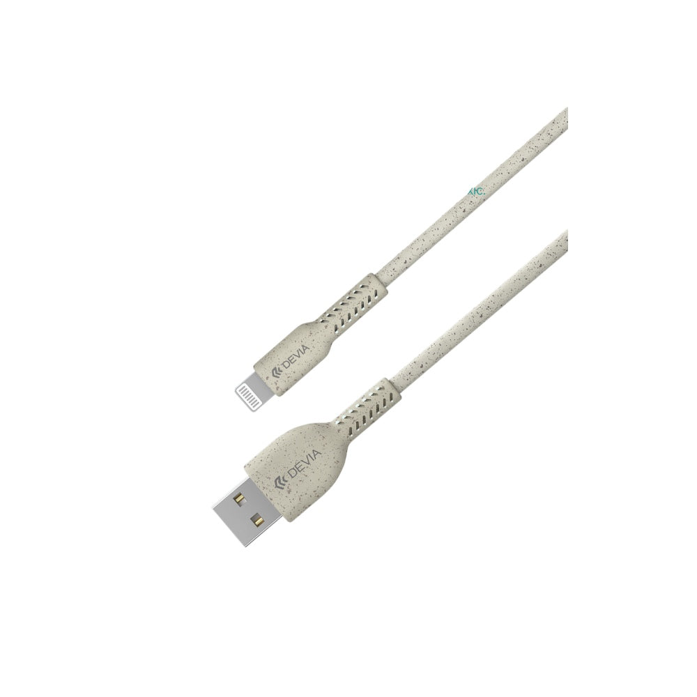 Cable devia micro usb environment-friendly plant straw cable set ( 30 pcs ) color blanco